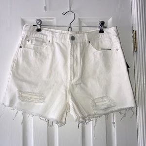 Articles of Society White Jean Shorts